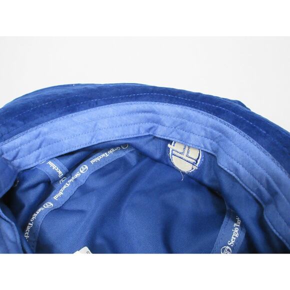 NWT Sergio Tacchini Sovana Mazarine Blue Velour Men's Bucket Hat - Picture 14 of 16